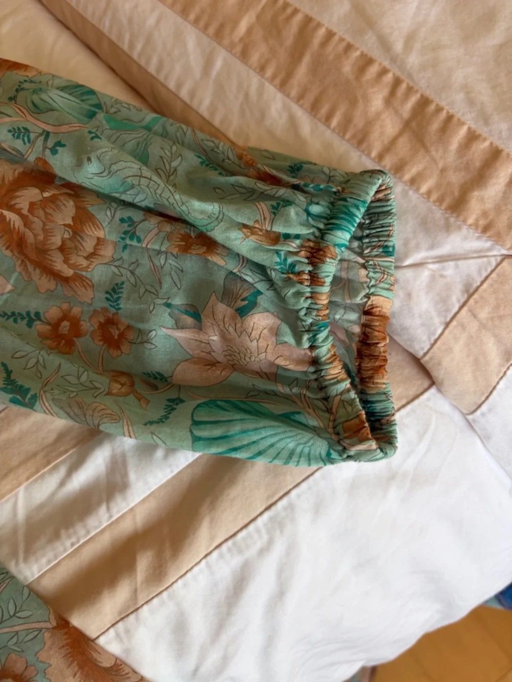 Spell Teal & Peach Floral Tassel Boho Dress - Picture 5 of 10